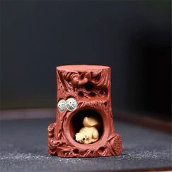 Фигурка Пень Подставка под Крышку, исинская глина