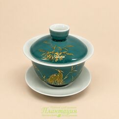 Гайвань Журавли Неразлучники 150 мл, фарфор