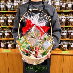 Корзина из Чая Новогоднее Настроение