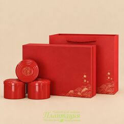 Набор Подарочный Круги Красный 70х100 см, 3 Банки, металл, картон