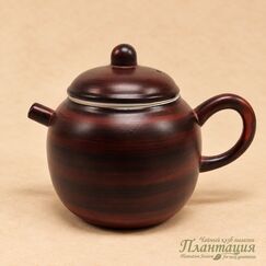 Чайник Бордовый 150 мл, керамика, глазурь