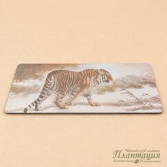 Чабань Тигр 38х15х1 см, пористая глина