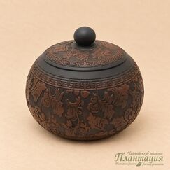 Чайница Резная Сиши, цзяньшуйская глина