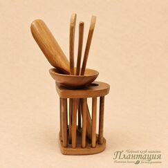 Набор Чайных Инструментов Сердце, бамбук