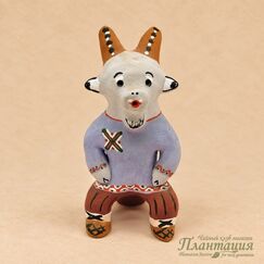 Фигурка Козел сидит, глина