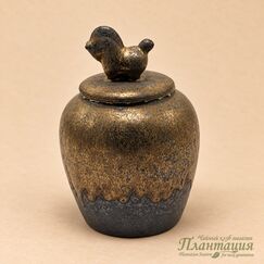 Чайница Золотая Лошадь, керамика