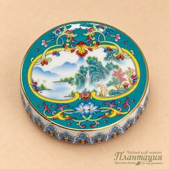 Подставка под Крышку Пейзаж, эмалиевая роспись по керамике