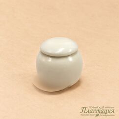 Чайница Белая, фарфор