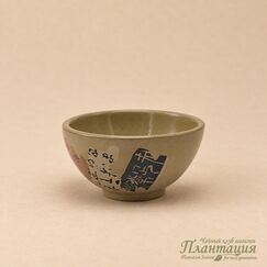 Пиала Аппликация Светлая, цзяньшуйская глина