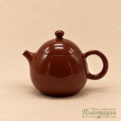 Чайник Лун Дан Шоколадный Глянцевый 130 мл, цзяньшуйская глина