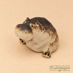 Фигурка Бегемот Сидит, глина
