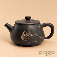 Чайник Резьба, цзяньшуйская глина