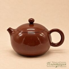 Чайник Сиши Шоколадный Глянцевый 130 мл, цзяньшуйская глина