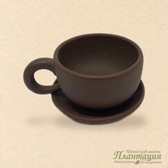 Кружка с Блюдцем, глина