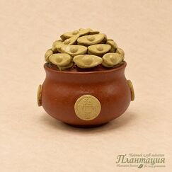Фигурка Горшочек Золота, глина