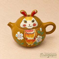 Чайник Зайчик, исинская глина