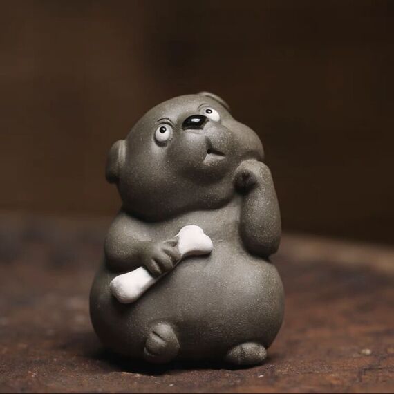 Фигурка Пес и Кость, глина