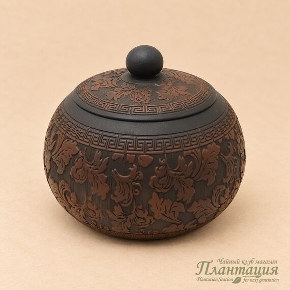 Чайница Резная Сиши, цзяньшуйская глина
