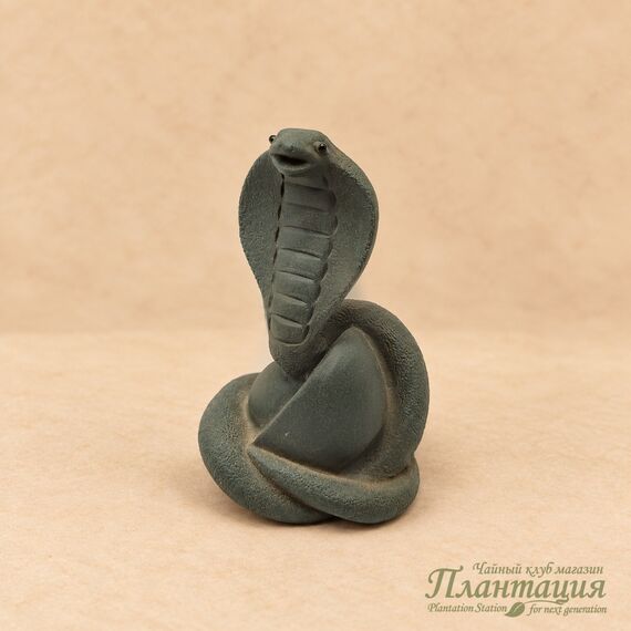 Фигурка Змея, темная глина