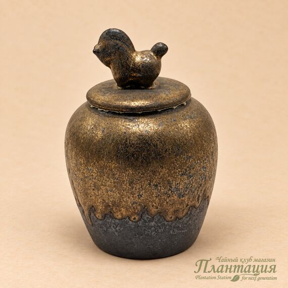 Чайница Золотая Лошадь, керамика