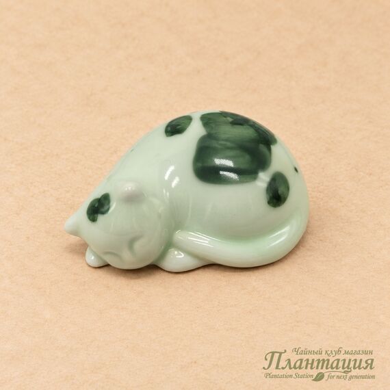 Фигурка Котик Спит, фарфор