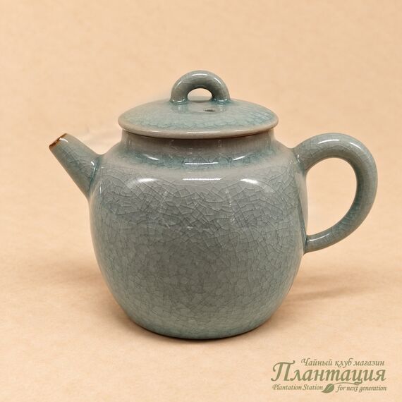 Чайник Голубой Лед 205 мл, керамика, селадон