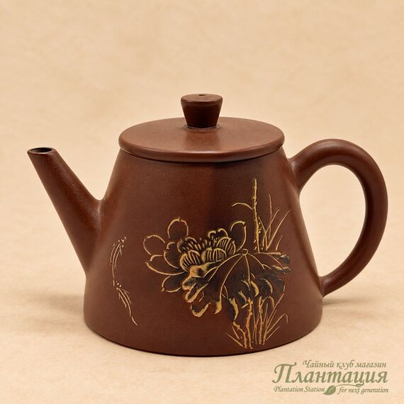 Чайник Резьба, цзяньшуйская глина