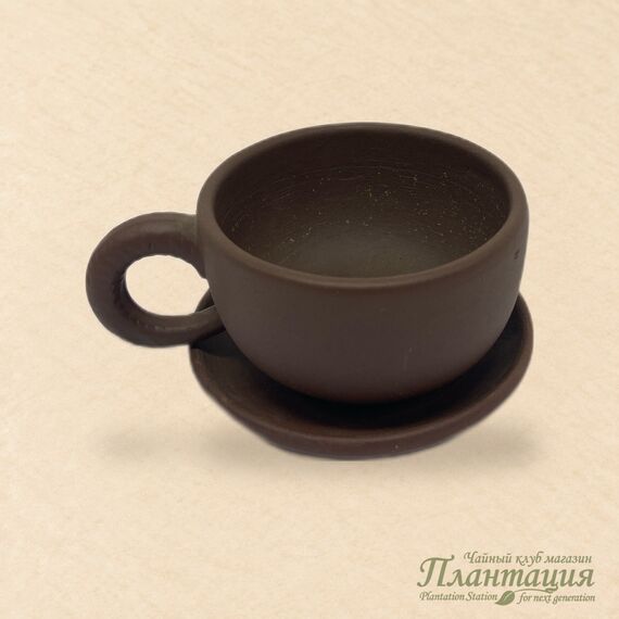 Кружка с Блюдцем, глина