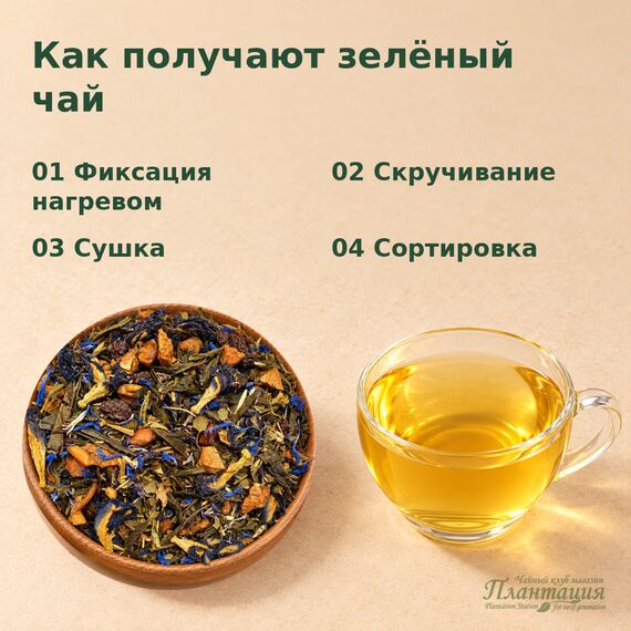 Анютины Глазки, зеленый чай — Технология производства