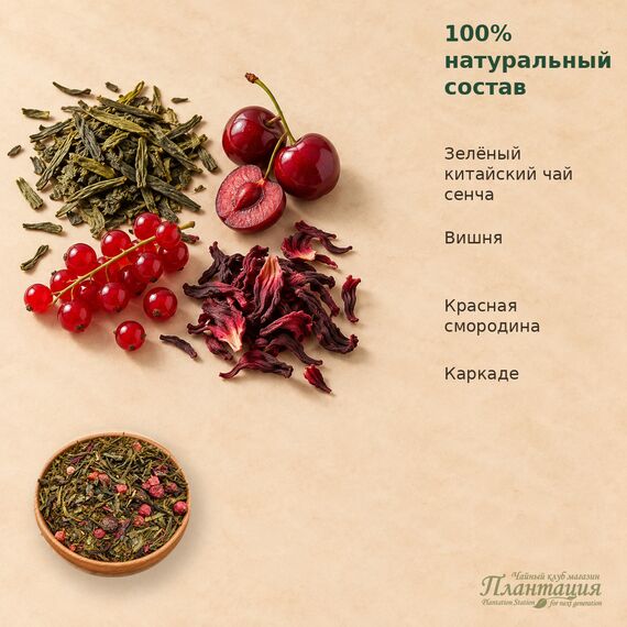 Вишенка, зеленый чай — Состав