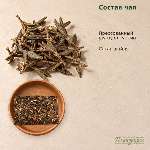 Шу Пуэр с Саган-Дайля, плитка — Состав