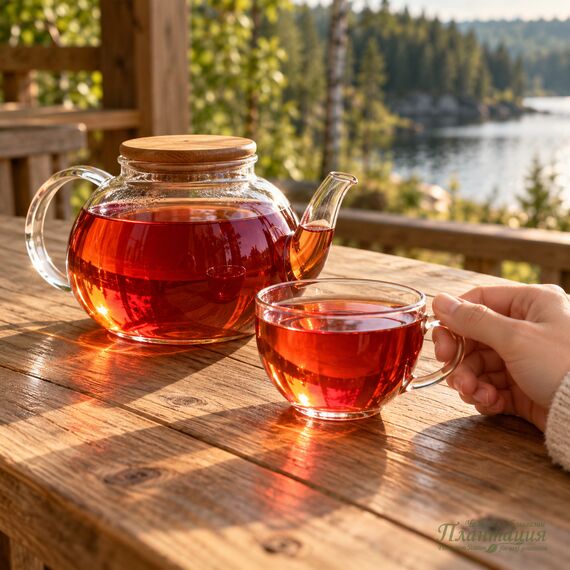 Вишенка, зеленый чай — Чаепитие