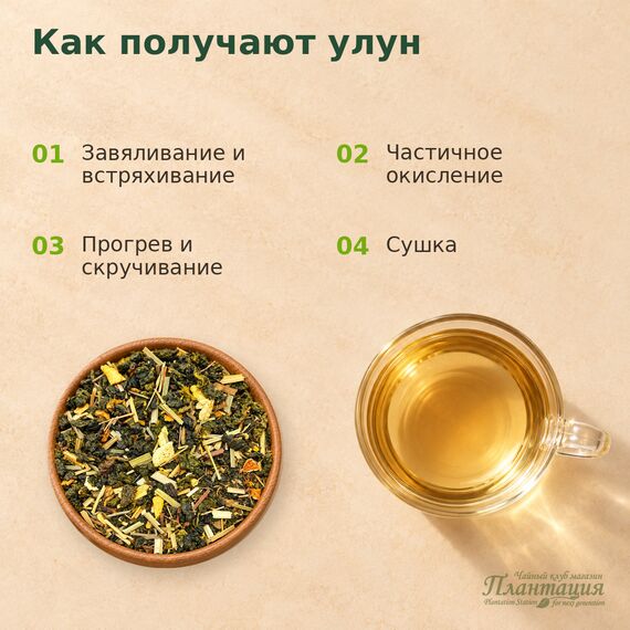 Улун Имбирный — Технология производства