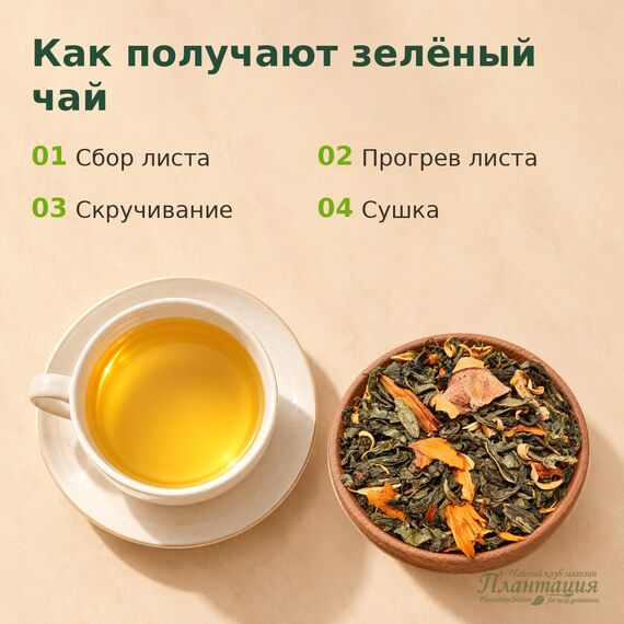 Сладкая Хурма, зеленый чай — Технология производства