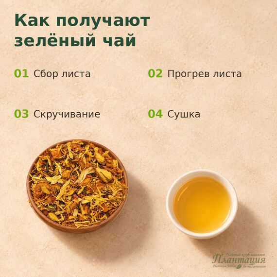 Зеленый Чай с Куркумой — Технология производства