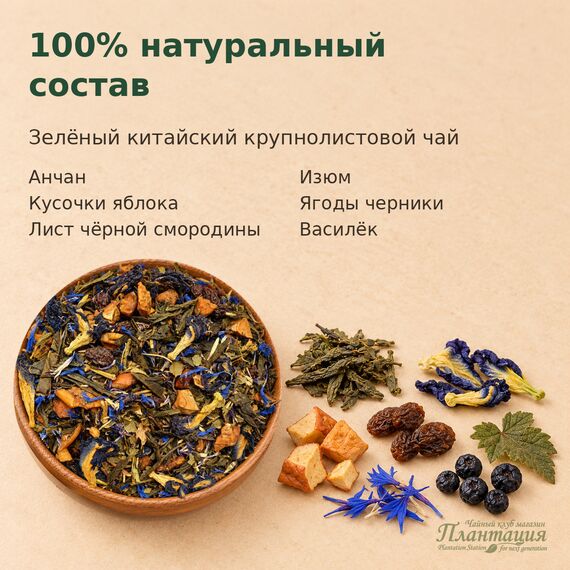 Анютины Глазки, зеленый чай — Состав